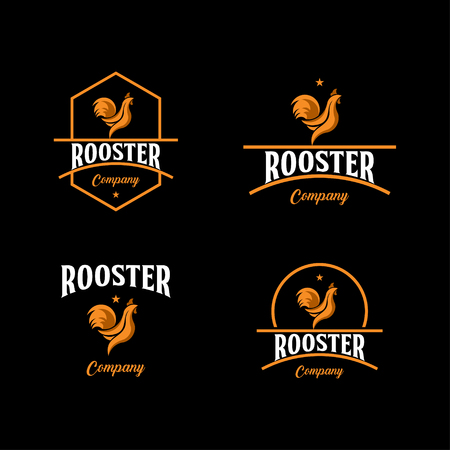 Rooster Company Logo Vector Template Design Illustrationのイラスト素材