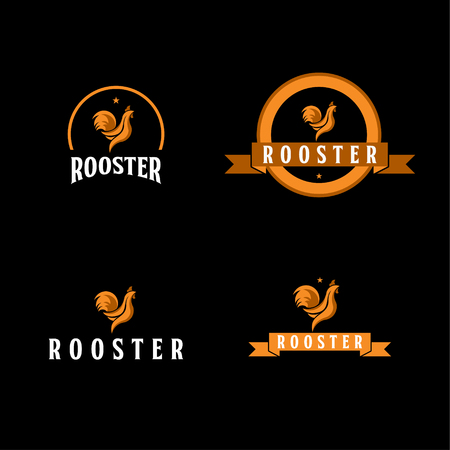 Rooster Company Logo Vector Template Design Illustrationのイラスト素材