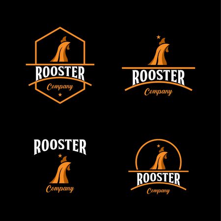 Rooster Company Logo Vector Template Design Illustrationのイラスト素材