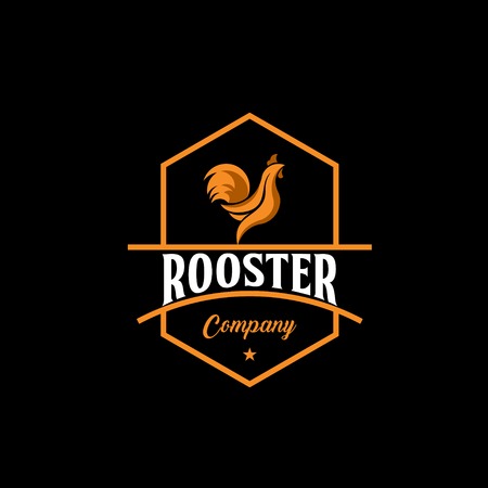 Rooster Company Logo Vector Template Design Illustrationのイラスト素材