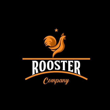 Rooster Company Logo Vector Template Design Illustrationのイラスト素材