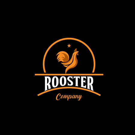 Rooster Company Logo Vector Template Design Illustrationのイラスト素材