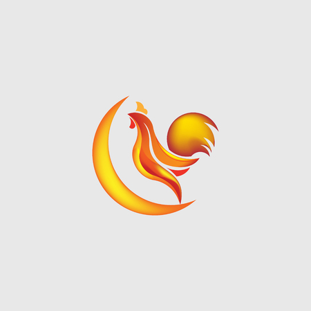 Rooster Logo Vector Template Design Illustrationのイラスト素材