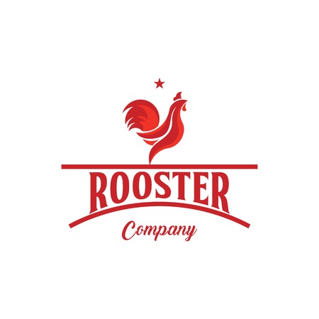 Rooster Company Logo Vector Template Design Illustrationのイラスト素材