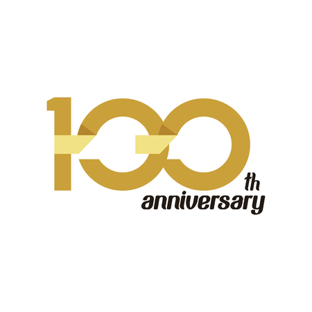 100 Year Anniversary Vector Template Design Illustrationのイラスト素材