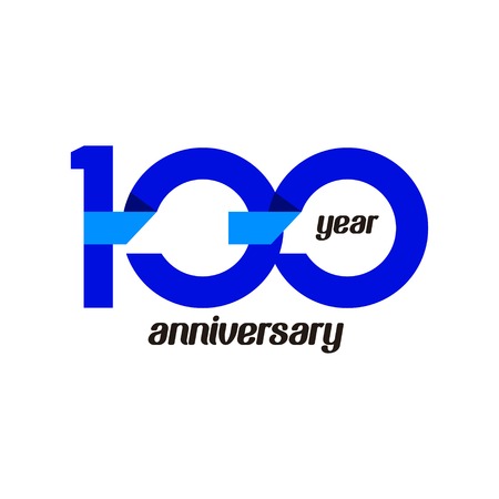 100 Year Anniversary Vector Template Design Illustrationのイラスト素材