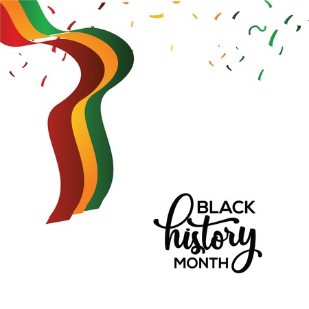 Black History Month Vector Template Design Illustrationのイラスト素材