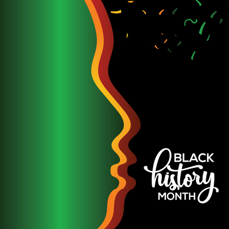 Black History Month Vector Template Design Illustrationのイラスト素材