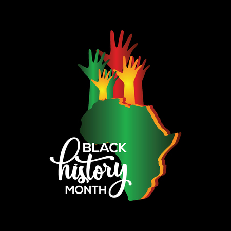 Black History Month Vector Template Design Illustrationのイラスト素材