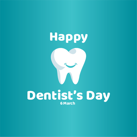 Happy Dentist's Day Vector Template Design Illustrationのイラスト素材
