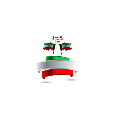 Kuwait National Day Vector Template Design Illustrationのイラスト素材