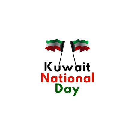 Kuwait National Day Vector Template Design Illustrationのイラスト素材