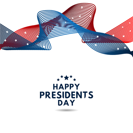 Happy Presidents Day Vector Template Design Illustrationのイラスト素材