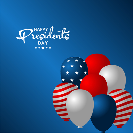 Happy Presidents Day Vector Template Design Illustrationのイラスト素材