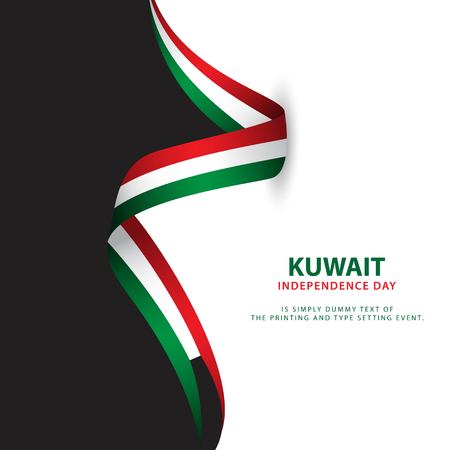 Kuwait Independence Day Vector Template Design Illustrationのイラスト素材