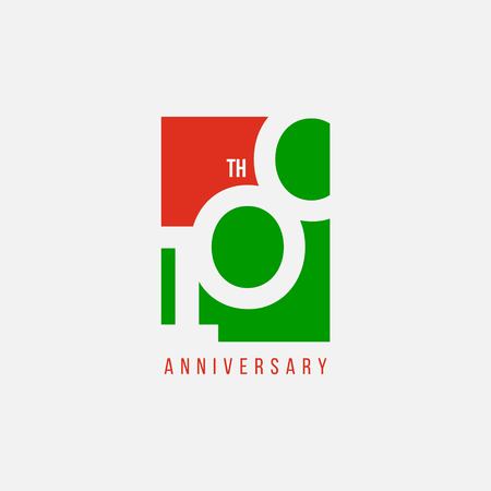 100 Year Anniversary Vector Template Design Illustrationのイラスト素材