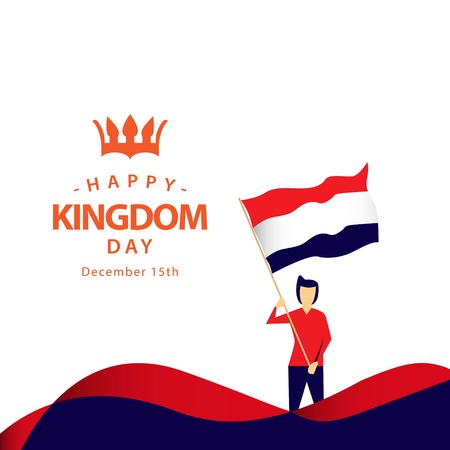 Happy Kingdom Day Vector Template Design Illustrationのイラスト素材
