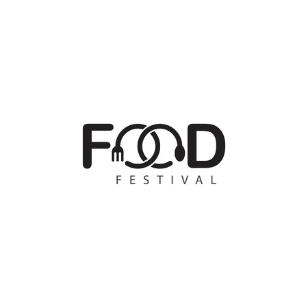 Food Festival Logo Vector Template Design Illustrationのイラスト素材