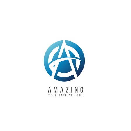 Amazing Logo Vector Template Design Illustrationのイラスト素材