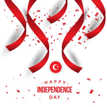 Happy Turkey Independence Day Vector Template Design Illustrationのイラスト素材