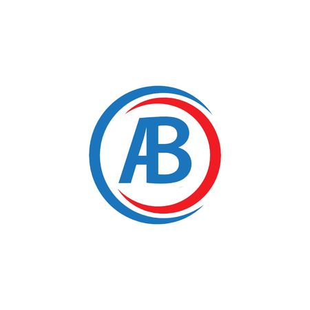 AB Company Logo Vector Template Design Illustrationのイラスト素材