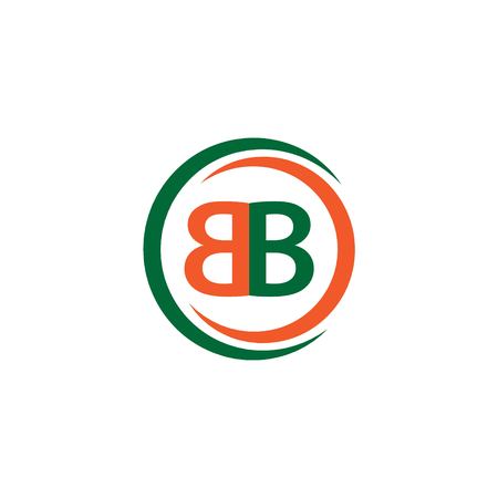 BB Company Logo Vector Template Design Illustrationのイラスト素材