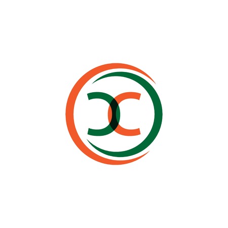 CC Company Logo Vector Template Design Illustrationのイラスト素材