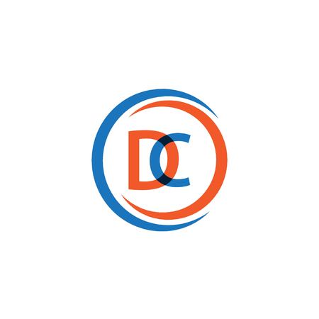 DC Company Logo Vector Template Design Illustrationのイラスト素材