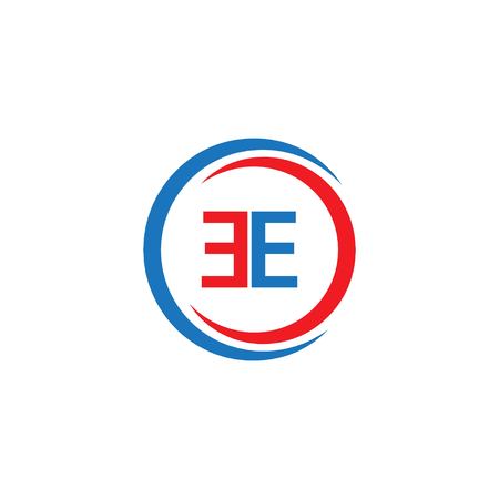EE Company Logo Vector Template Design Illustrationのイラスト素材