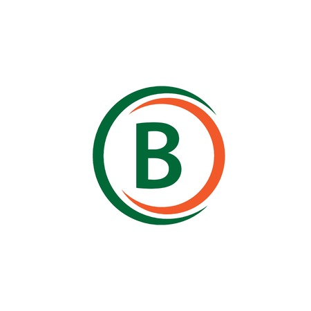 B Company Logo Vector Template Design Illustrationのイラスト素材