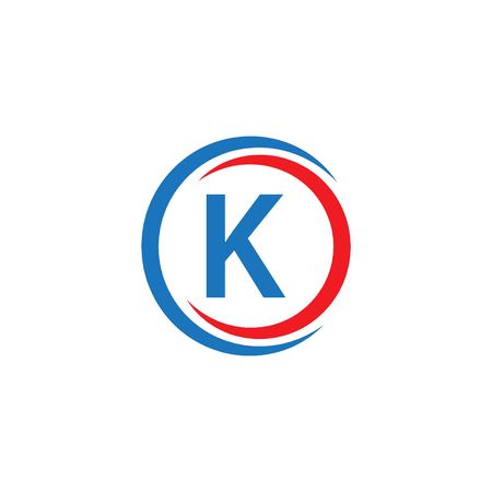 K Company Logo Vector Template Design Illustrationのイラスト素材