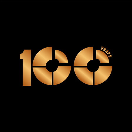 100 Year Anniversary Vector Template Design Illustrationのイラスト素材