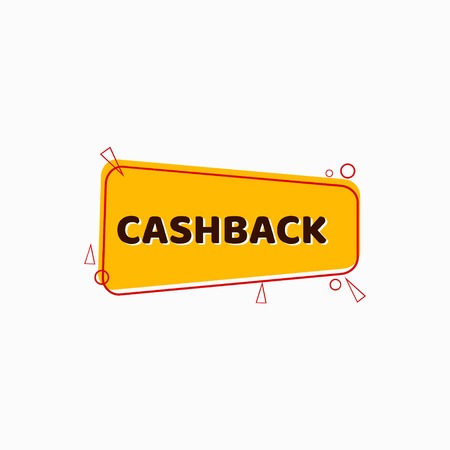 Cash back Label Vector Template Design Illustrationのイラスト素材
