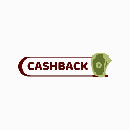 Cash Back Label Vector Template Design Illustrationのイラスト素材