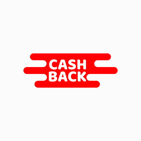 Cash Back Label Vector Template Design Illustrationのイラスト素材