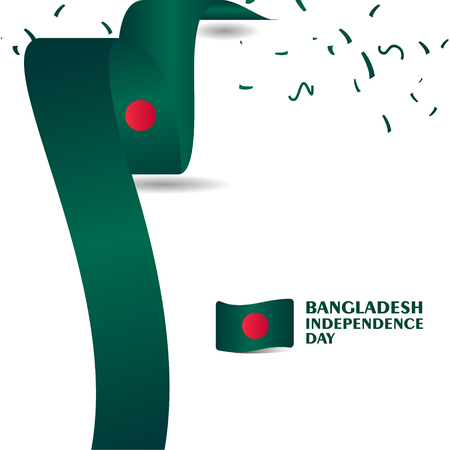Bangladesh Independence Day Vector Template Design Illustrationのイラスト素材