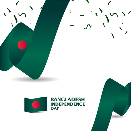 Bangladesh Independence Day Vector Template Design Illustrationのイラスト素材