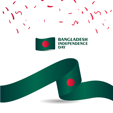 Bangladesh Independence Day Vector Template Design Illustrationのイラスト素材