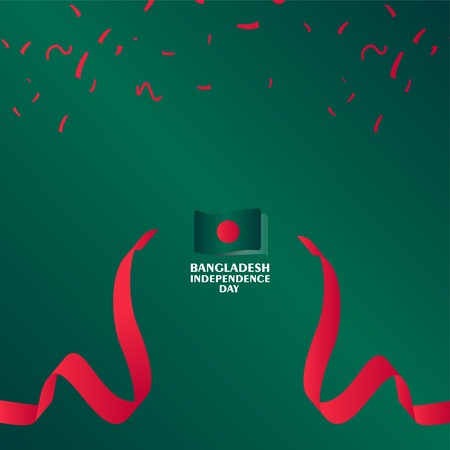 Bangladesh Independence Day Vector Template Design Illustrationのイラスト素材