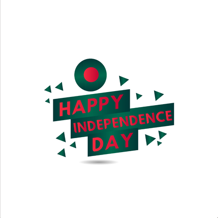 Happy Bangladesh Independence Day Vector Template Design Illustrationのイラスト素材