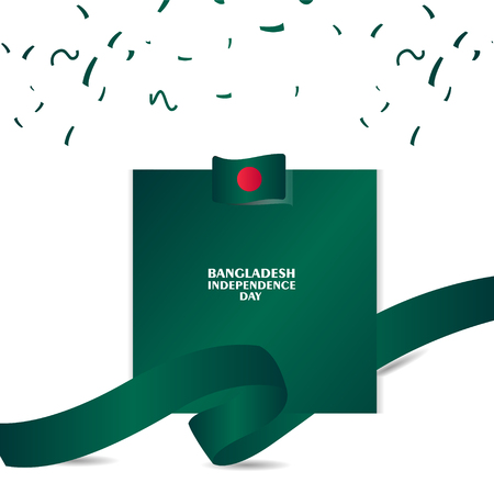 Bangladesh Independence Day Vector Template Design Illustrationのイラスト素材