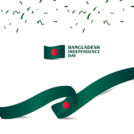 Bangladesh Independence Day Vector Template Design Illustrationのイラスト素材