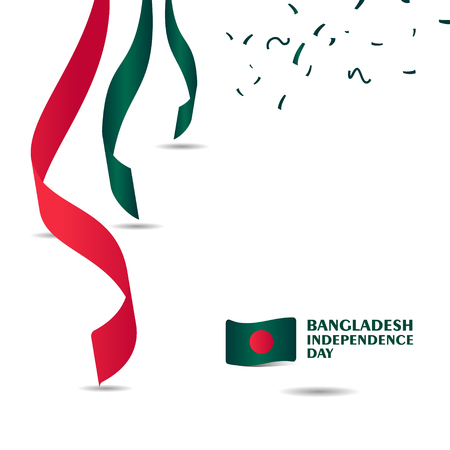 Bangladesh Independence Day Vector Template Design Illustrationのイラスト素材