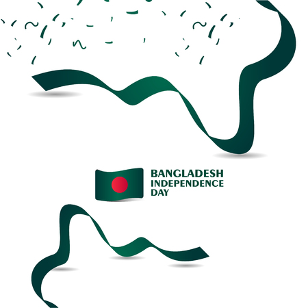 Bangladesh Independence Day Vector Template Design Illustrationのイラスト素材