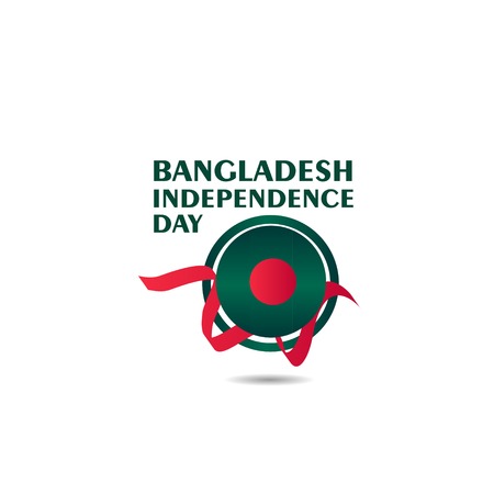 Bangladesh Independence Day Vector Template Design Illustrationのイラスト素材