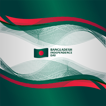Bangladesh Independence Day Vector Template Design Illustrationのイラスト素材