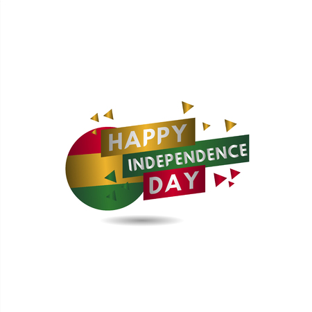 Happy Ghana Independence Day Vector Template Design Illustrationのイラスト素材