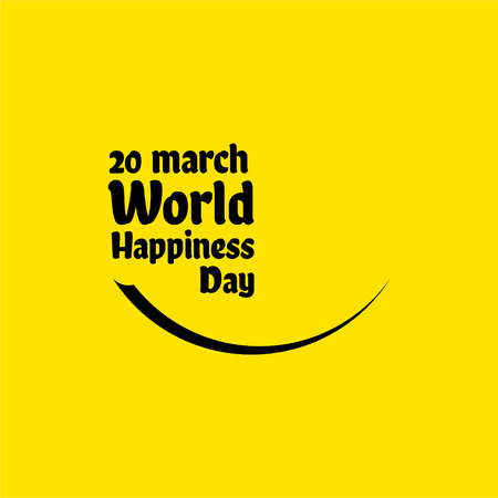 World Happiness Day Vector Template Design Illustrationのイラスト素材