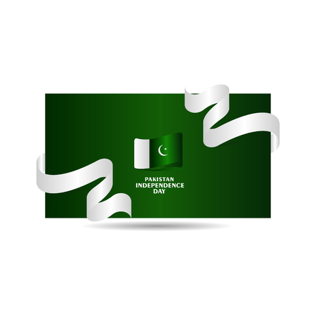 Pakistan independence Day Vector Template Design Illustrationのイラスト素材
