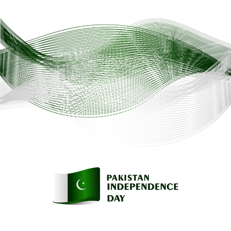 Pakistan independence Day Vector Template Design Illustrationのイラスト素材